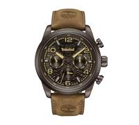Timberland TDWGF0028706 Henniker II Armbanduhr Schwarz mit Datumsanzeige, Lederarmband, 46mm