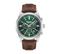 Timberland TDWGF0041206 Northbridge Herren Armbanduhr Grün, Chronograph mit Datumsanzeige, Lederarmband, 45mm