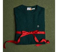 Timberland - Timberland Cohas Brook Rundhalspullover aus Merinowolle für Herren in Dunkelgrün, Herren, Grün, Größe: XL