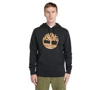 Timberland Hoodie Baum-Logo Schwarz/Ocker Herren Größe L