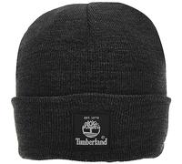 Timberland Unisex-Erwachsene Short Watch Cap with Woven Label Hut für kaltes Wetter, Dunkelgrau, Einheitsgröße