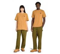 Timberland Unisex Washed Boot Lab Back Graphic Tee Wheat Boot Größe: M | Hemden Outlet | Unisex | Braun
