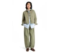 Timberland Utility Cotton Linen Shacket Medium Grey Größe: S | Overshirts Outlet | Damen | Weiß
