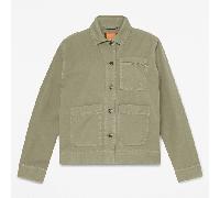Timberland - Utility-Hemdjacke aus Baumwoll-Leinenmischung für Damen in Grün, Damen, Grün, Größe: S