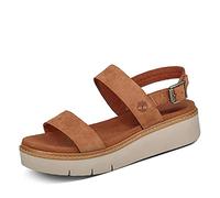 Timberland W Safari Dawn 2-Band Sandal Braun, Damen Sandale, Größe EU 37.5 - Farbe Saddle
