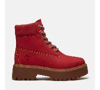 Timberland - Wasserdichter Stone Street 6-Inch-Boot mit Plateausohle für Damen in Rot, Damen, Rot, Größe: 37.5