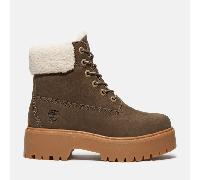 Timberland Womens Mid Warm Lined Waterproof Boot dark brown full grain 9.5 Wide Fit