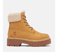 Timberland Womens Mid Warm Lined Waterproof Boot wheat nubuck 6 Wide Fit