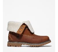 Winterboots TIMBERLAND "TIMBERLAND AUTHENTICMID WARM LINED WATERPROOF BOOT", Gr. 42, schwarz braun, Leder, Schuhe, Snowboots, Winterstiefel, Winterschuhe, wasserdicht und gefüttert, Topseller (8251834