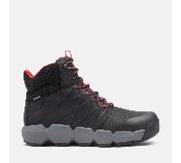 Timberland - Wasserfester Timberland PRO Morphix 6-Inch Work Boot mit Zehenschutz aus Verbundwerkstoff für Herren in Schwarz/Rot, Herren, Schwarz, Größe: 47