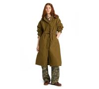 Timberland Womens Water Repellent Long Mac Coat dark olive XS