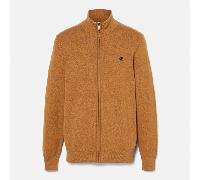 Timberland - Williams River Baumwollpullover mit durchgehendem Reißverschluss für Herren in Dunkelgelb, Herren, Gelb, Größe: M