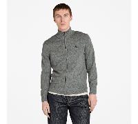 Timberland Mens Cotton YD Full Zip Sweater dark grey heather-obsidian XXL