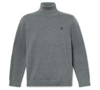 Rollkragenpullover TIMBERLAND "WILLIAMS RIVER Turtle Neck Cotton S", Herren, Gr. XL, grau (dunkelgrau heather), Obermaterial: 100% Baumwolle, sportlich, Pullover (10202757-XL) dunkelgrau heather
