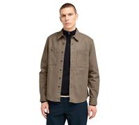 Timberland Windham Brushed Twill Overshirt Chocolate Chip Größe: L | Casual hemden Outlet | Herren | Braun