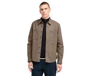 Timberland Windham Brushed Twill Overshirt Chocolate Chip Größe: L | Casual hemden Outlet | Herren | Braun