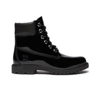 Timberland Womens 6 Inch Lace UP Waterproof Boot black patent leather 10 Wide Fit