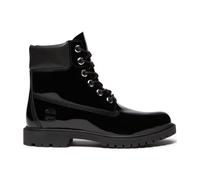 Timberland Womens 6 Inch Lace UP Waterproof Boot black patent leather 5.5 Wide Fit
