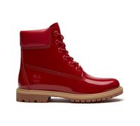 Timberland Womens 6 Inch Lace UP Waterproof Boot med red patent 7.5 Wide Fit