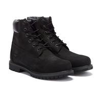 Timberland Womens 6 Inch Premium Schwarz Nubukleder Stiefel 38,5 EU/IT