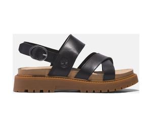Timberland Womens Backstrap Sandal blk full grain 7.5 Wide Fit