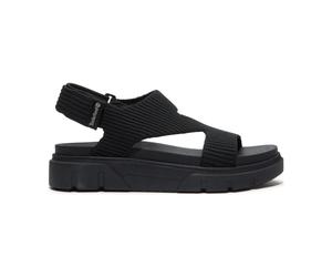 Timberland Womens Backstrap Sandal blk knit 8 Wide Fit