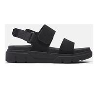 Timberland Womens Backstrap Sandal blk suede 7.5 Wide Fit