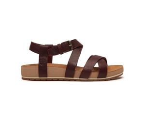 Timberland Womens Backstrap Sandal bur f grain 8 Wide Fit