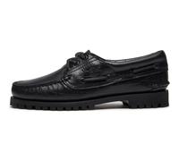 Timberland Womens Boat Shoe blk full grain 11 Wide Fit