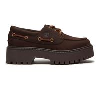 Timberland Womens Boat Shoe dk brn nubuck 8.5 Wide Fit