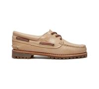 Timberland Womens Boat Shoe medium beige full grain 10 Wide Fit