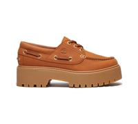 Timberland Womens Boat Shoe rust nubuck 5.5 Wide Fit