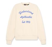 Timberland Womens Brushed Back Chest Graphic Crew Sweatshi angora M