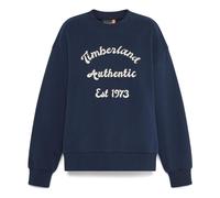 Timberland Womens Brushed Back Chest Graphic Crew Sweatshi dark sapphire XS