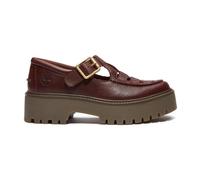 Timberland Womens Buckle Shoe burgundy full grain 9 Wide Fit