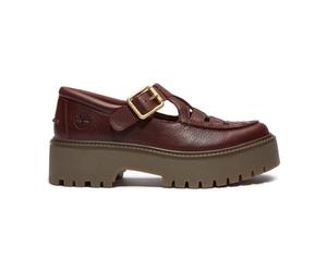 Timberland Womens Buckle Shoe burgundy full grain 9 Wide Fit