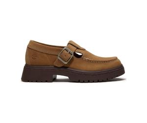 Timberland Womens Buckle Shoe md beige suede 9 Wide Fit