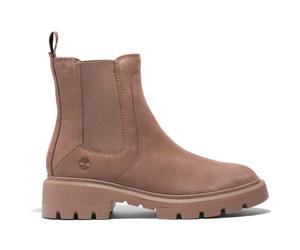 Timberland - Women's Cortina Valley Mid Chelsea Boot - Freizeitstiefel, Gr. 39.5, braun (TaupeGray)