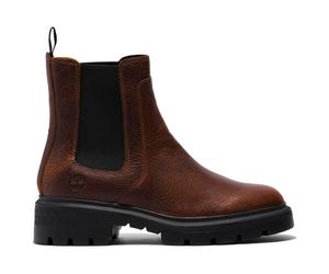 Timberland - Women's Cortina Valley Mid Chelsea Boot - Freizeitstiefel, Gr. 40.5 EU 41, braun/schwarz (DarkBrown)