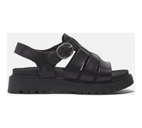 Timberland Womens Fisherman Sandal blk full grain 6 Wide Fit