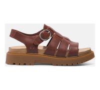 Timberland Womens Fisherman Sandal dk red f grain 6.5 Wide Fit