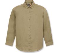 Timberland Womens Linen Long-sleeve Shirt cassel earth XXS