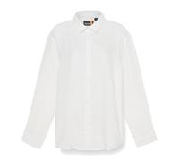 Timberland - Women's Linen Shirt - Bluse, Gr. L, weiß (White)