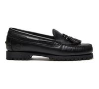 Timberland Womens Loafer Shoe blk full grain 8 Wide Fit