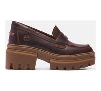 Timberland Womens Loafer Shoe dk brn f grain 9 Wide Fit