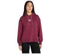 Timberland Womens Loop Back Hoodie burgundy XXS