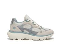 Timberland Womens Low Lace UP Sneaker natural mesh w light blue 11 Wide Fit