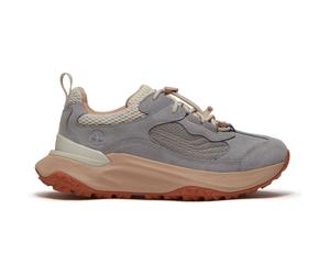 Timberland Womens Low Lace UP Waterproof Sneaker md grey suede 8 Wide Fit