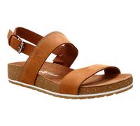 Timberland Women's Malibu Waves Ankle Strap Sandal Rust Nubuck 37