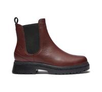 Timberland Womens Mid Chelsea Boot burgundy full grain 6 Wide Fit